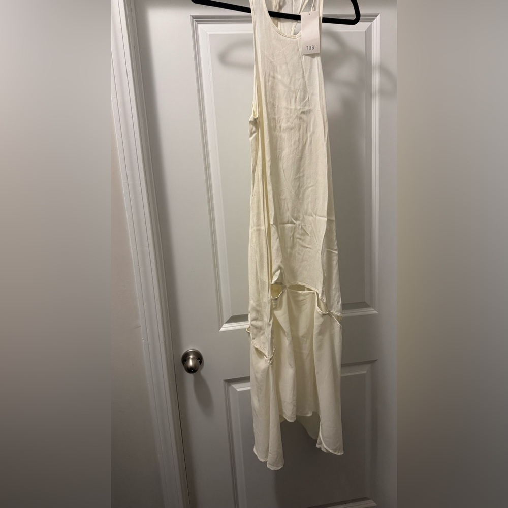 Tobi Asymmetrical Ivory Dress